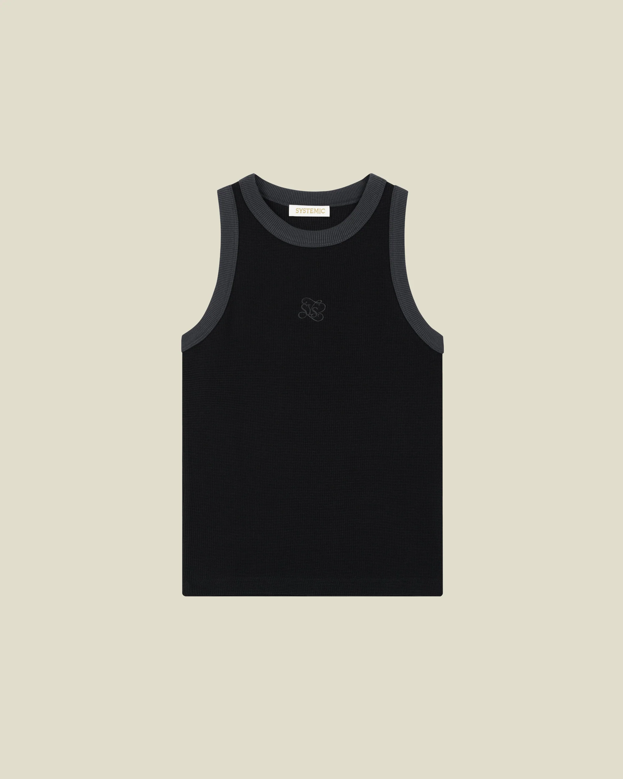 Monogram Waffle Tanktop