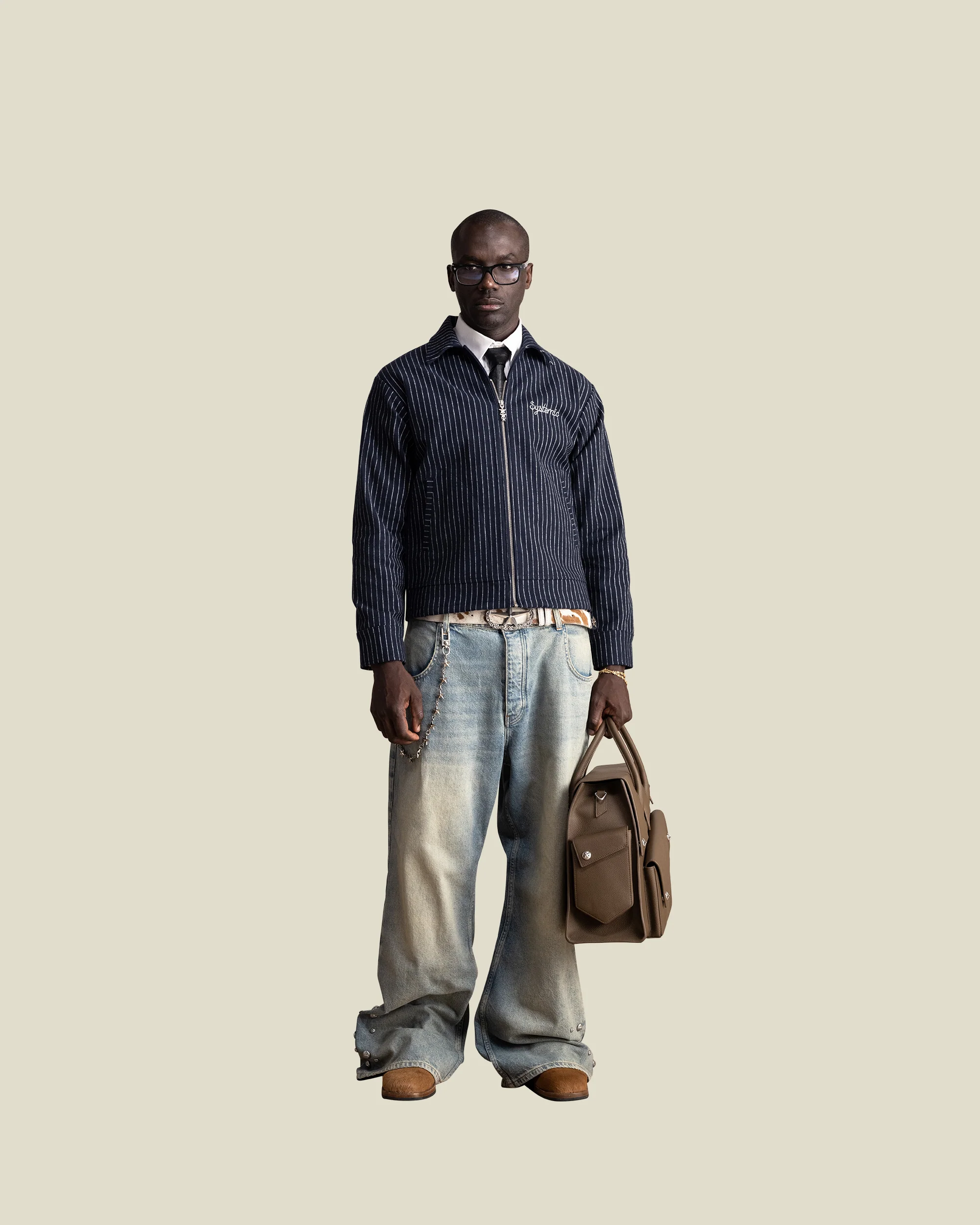 Indigo Pinstripe Jacket - Image 6
