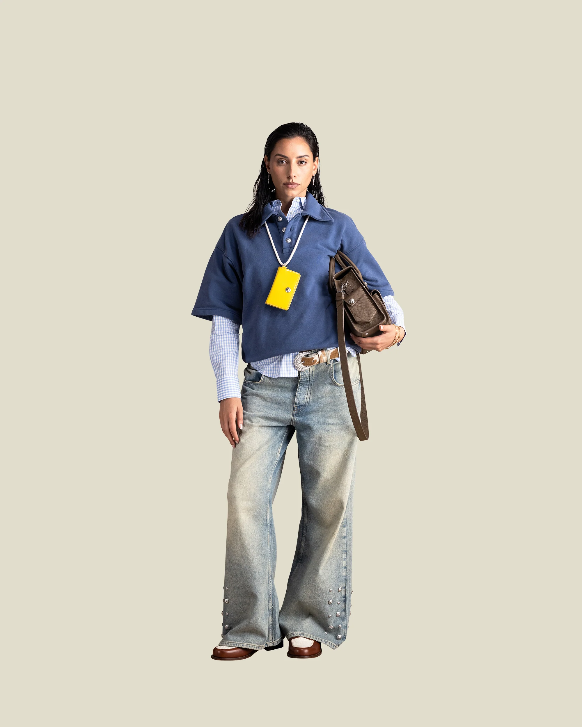 Polo Button Sweater Short - Image 4